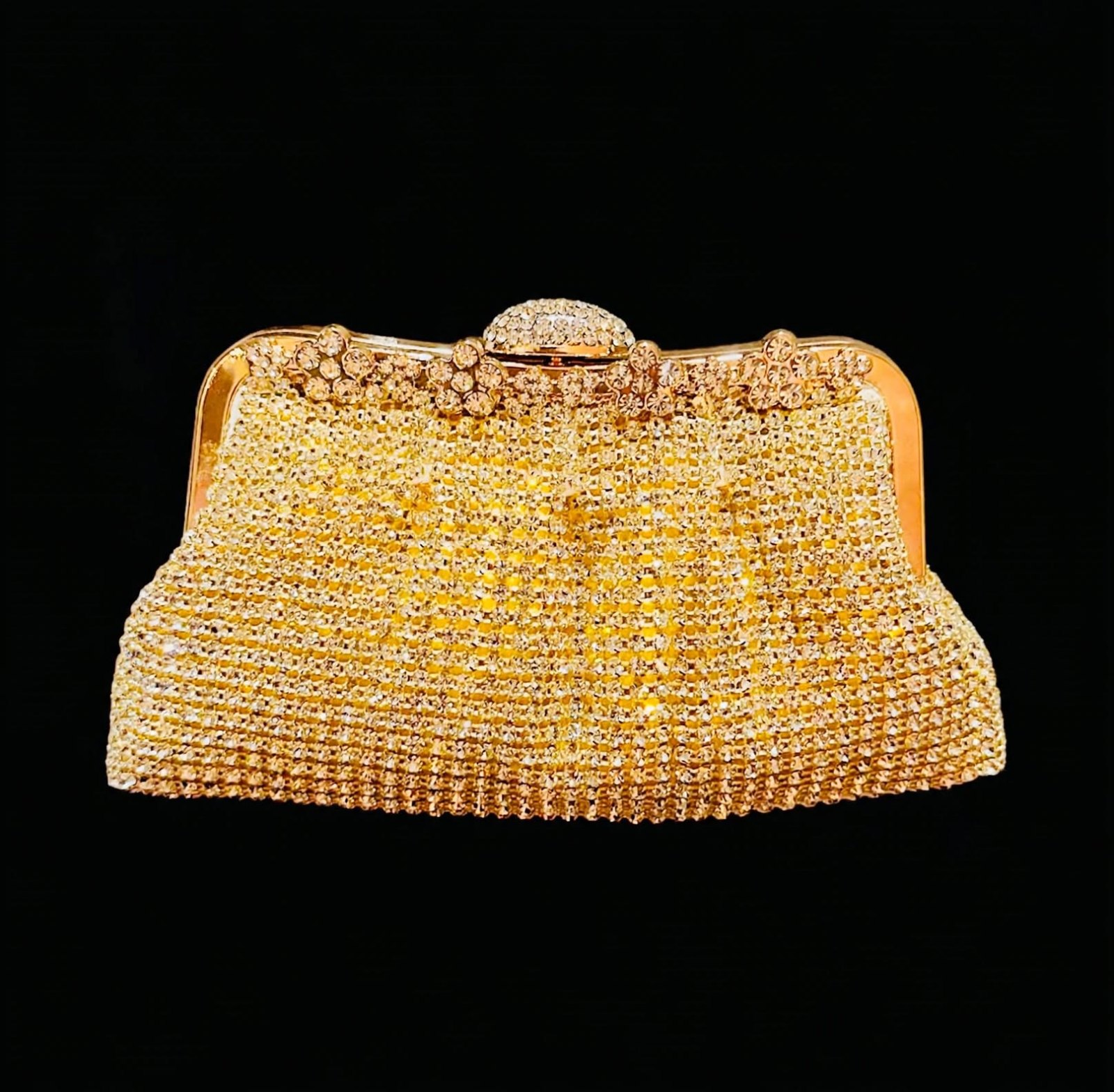 Gold Crystal Clutch