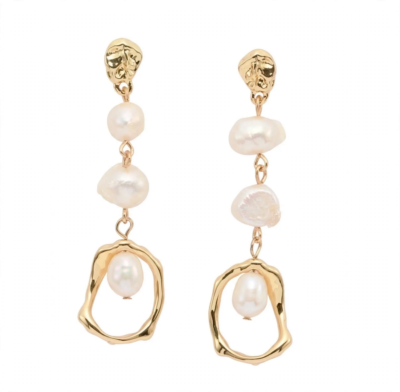 Baroque Pearl Drop Earrings